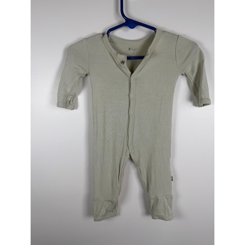 Kyte Baby Gray Bamboo Snap Romper Newborn